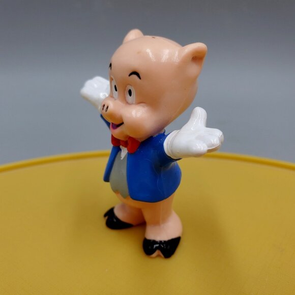 Porky Pig Pvc Figure Looney Tunes Applause 2" Tall Vintage Cake Topper - Picture 2 of 4